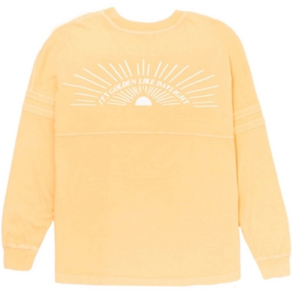 Taylor Swift It's Golden Like Daylight long sleeve spirit jersey dolman Small - Picture 1 of 12